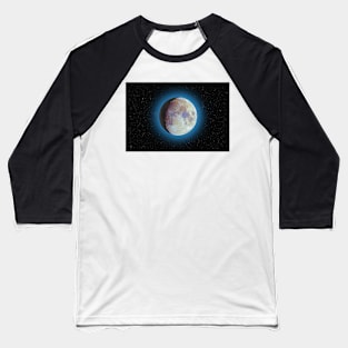 Color super moon with blue halo Baseball T-Shirt